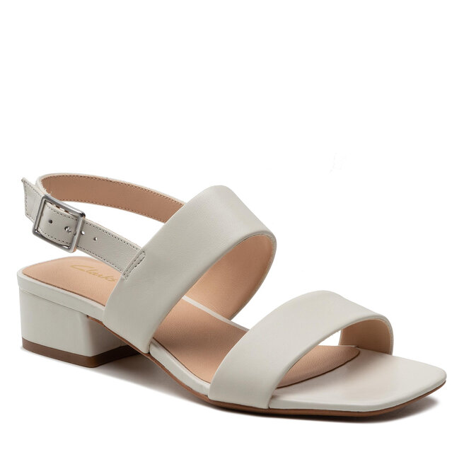 Sandale Clarks Seten25 Strap 261648944 White Leather