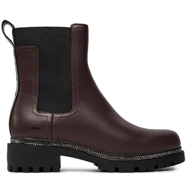 Botki DKNY - Bordowy