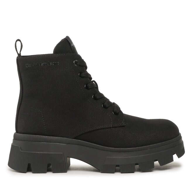 Botki Calvin Klein Jeans Chunky Combat Laceup Boot Co - Czarny
