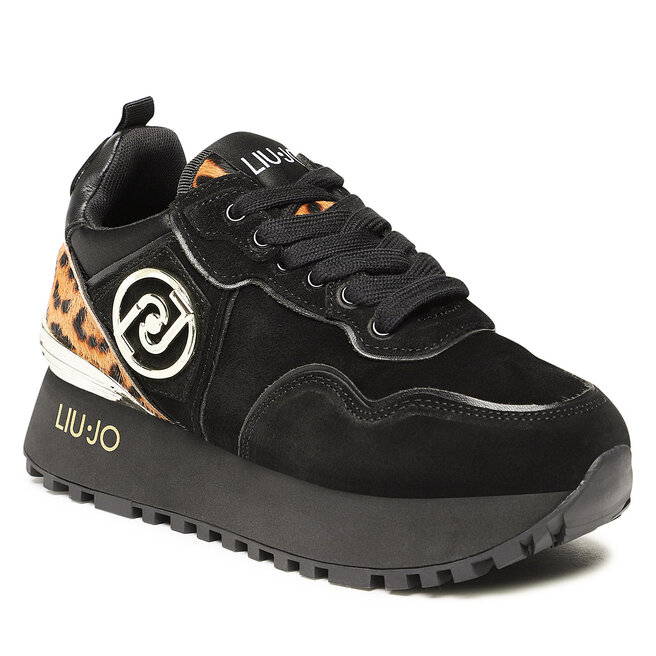 Sneakers Liu Jo Maxi Wonder 24 BF2103 PX194 Black/Leopa S1068 BF2103 imagine noua gjx.ro