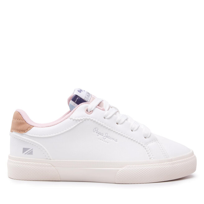 Pepe Jeans Sneakersy Pepe Jeans Kenton Classic Girl PGS30534 White 800
