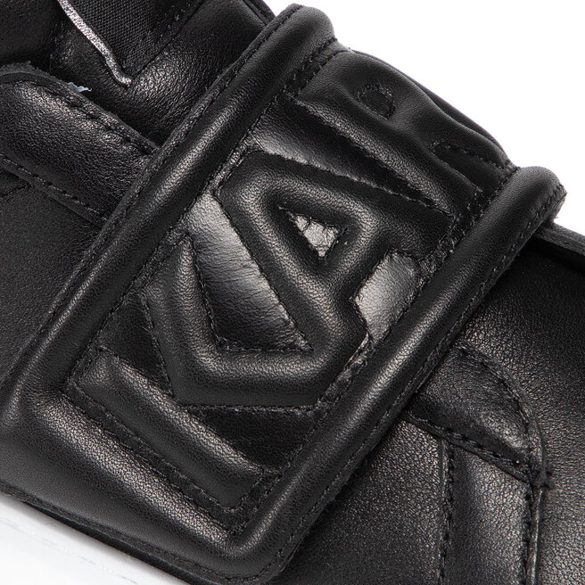 KARL LAGERFELD Sneakersy KARL LAGERFELD KL62537 Black Lthr