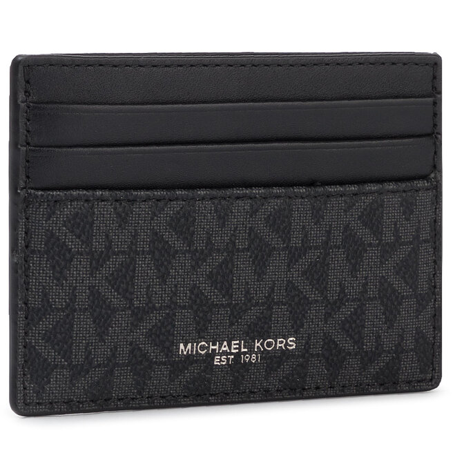 Etui na karty kredytowe MICHAEL Michael Kors Greyson 39F9LGYD2B Czarny -