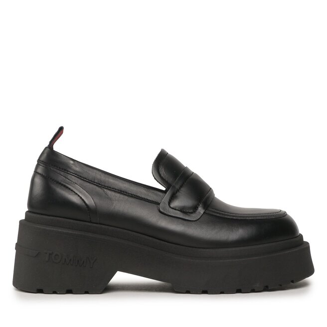 Loafersy Tommy Jeans Tjw Ava Loafer - Czarny