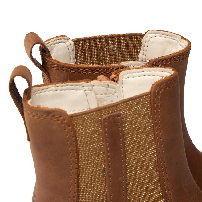 Clarks Kozačky Clarks Astrol Orin T 261541686 Tan Leather