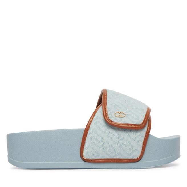 Klapki Liu Jo Mykonos 04 BA6079 TX523 Błękitny -