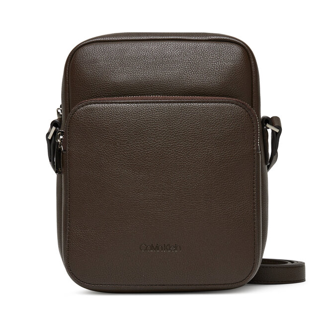 Saszetka Calvin Klein Micro Pebble Crossbody S - Brązowy