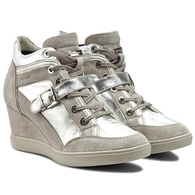 D Eleni D6267C 0KY22 C0898 Silver/Lt Grey chaussures.fr