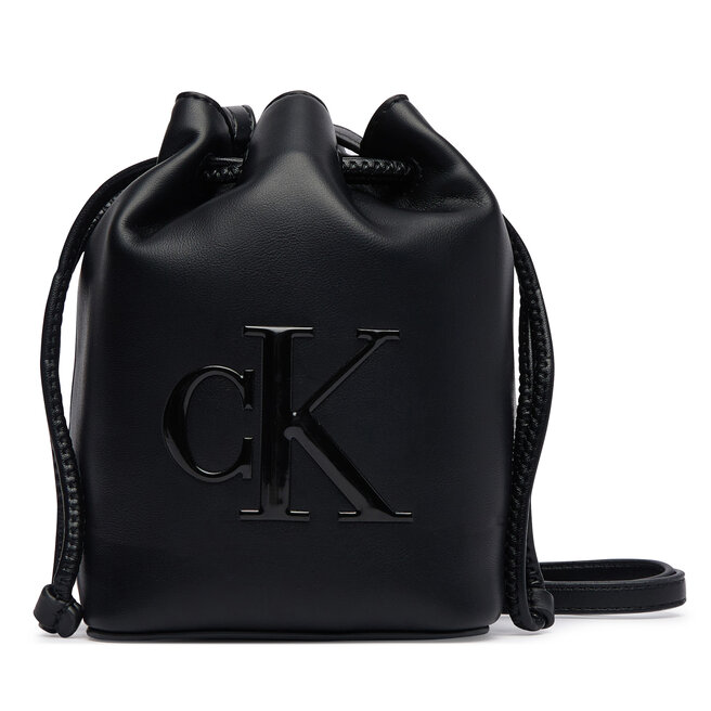 Torebka Calvin Klein Bold Ck Mini Bucket Crossbody LV04F3870G Czarny -