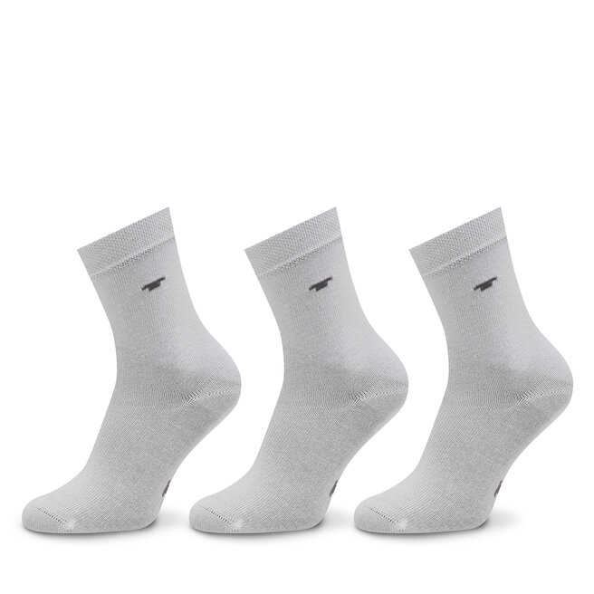 Tom Tailor Súprava 3 párov vysokých detských ponožiek Tom Tailor 9203 White 660