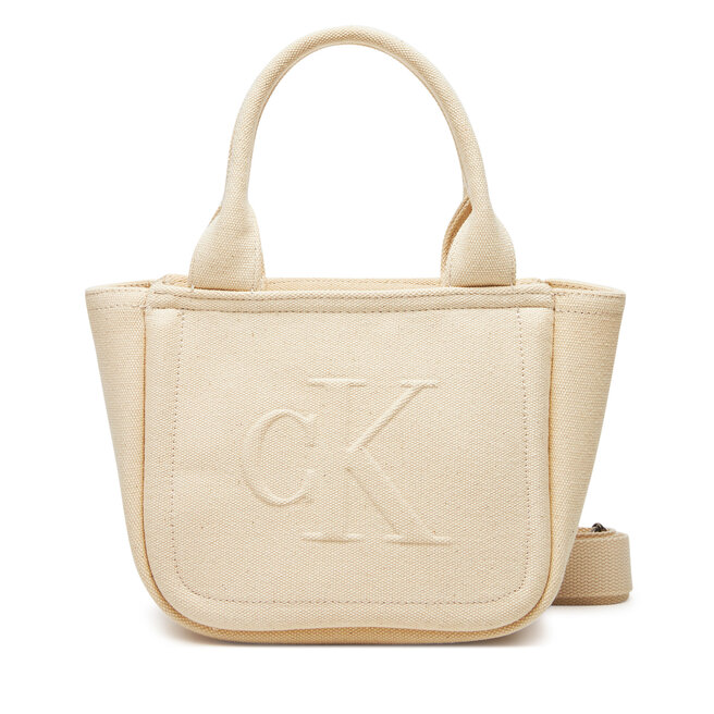 Torebka Calvin Klein Jeans Summer Canvas Mini Tote - Beżowy