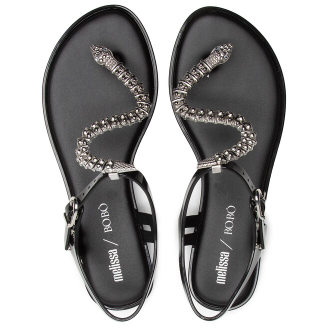 Melissa Szandál Melissa Solar + Bo.Bo Ad 33283 Black/Silver 50545