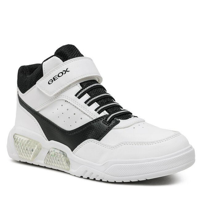 Geox Sportcipő Geox J Illuminus Boy J36GVB 05411 C0404 DD White/Black