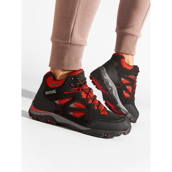 Regatta Trekkings Regatta Holcombe Iep Mid Jnr RKF573 Black/Pepper 9DR