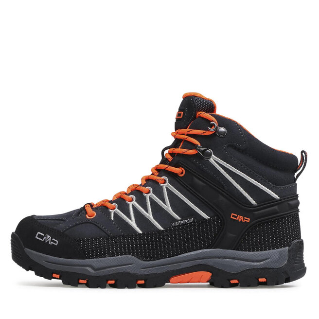 CMP Bakancs CMP Kids Rigel Mid Trekking Shoe Wp 3Q12944J Antracite/Flash Orange 47UG