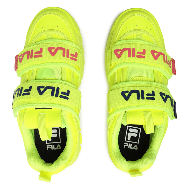 yellow filas with straps