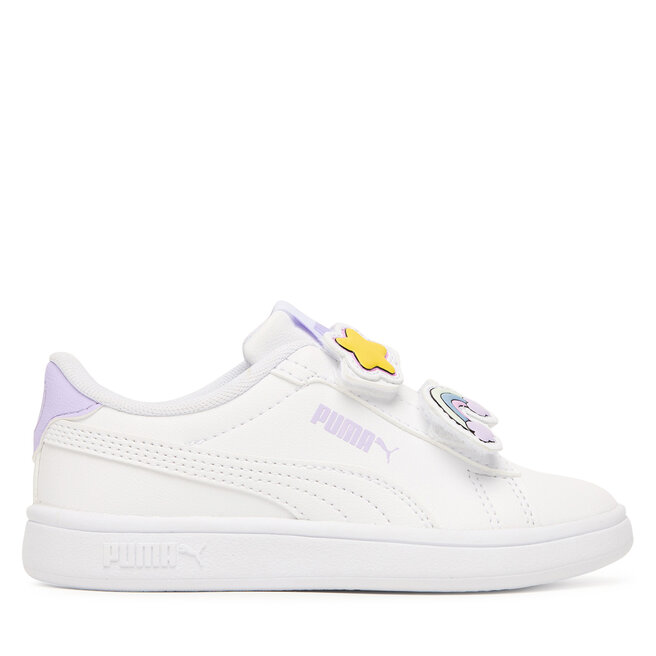 Sneakersy Puma Puma Smash 3.0 Badges V 397286 10 Biały - dziewczęce
