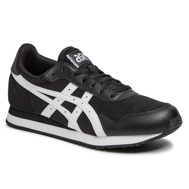 asics tiger black and white