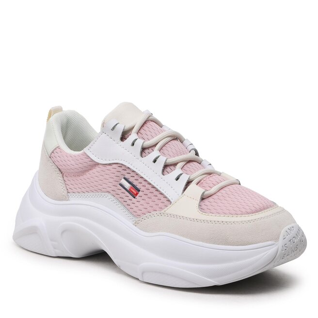 Tommy Jeans Сникърси Tommy Jeans Lightweight Shoe EN0EN02081 Misty Pink TH2