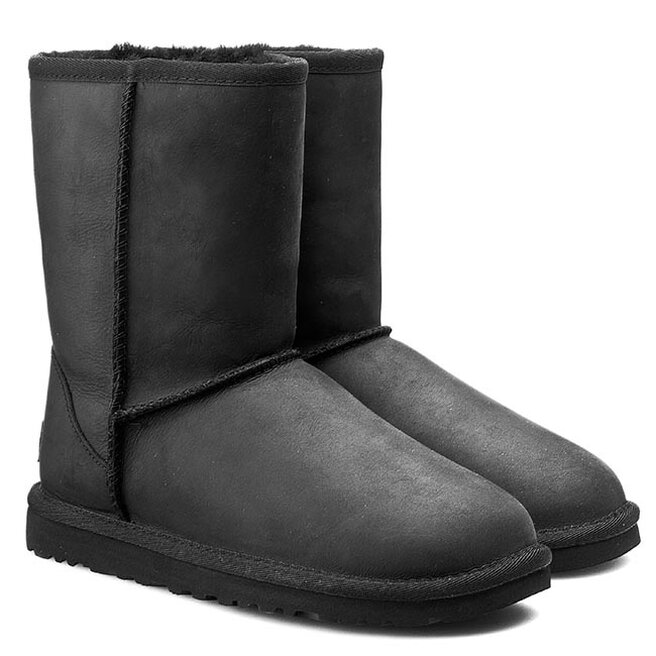 Buty Ugg W Classic Short Leather 1005093 Blk eobuwie .pl