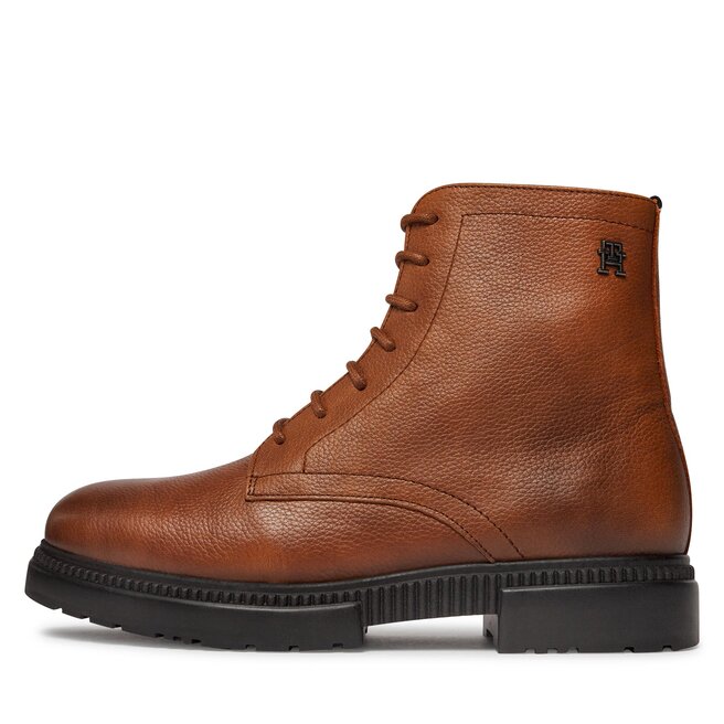 Tommy Hilfiger Ghete Tommy Hilfiger Comfort Cleated Termo Lth Boot FM0FM04651 Winter Cognac GVI