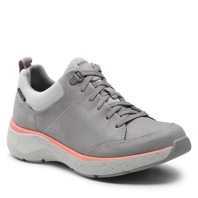 Sneakers Clarks Wave2.0 Lace 26165792 Grey/Peach 26165792 imagine noua