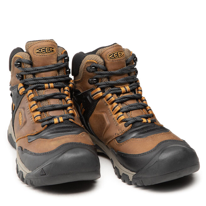 Keen Trekkingschuhe Keen Ridge Flex Mid Wp M 1025666 Bison/Golden Bro