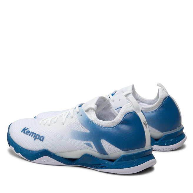 Chaussures de handball femme Kempa Wing Lite 2.0 - Blanc/Aqua - Taille