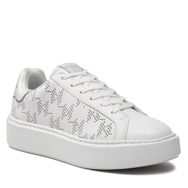 Sneakers KARL LAGERFELD KL62224 White Lthr epantofi-Femei-Pantofi-Sneakerși imagine noua