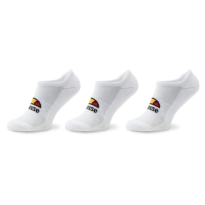 Set 3 perechi de șosete scurte unisex Ellesse Rebi Trainer SBMA2300 White 908