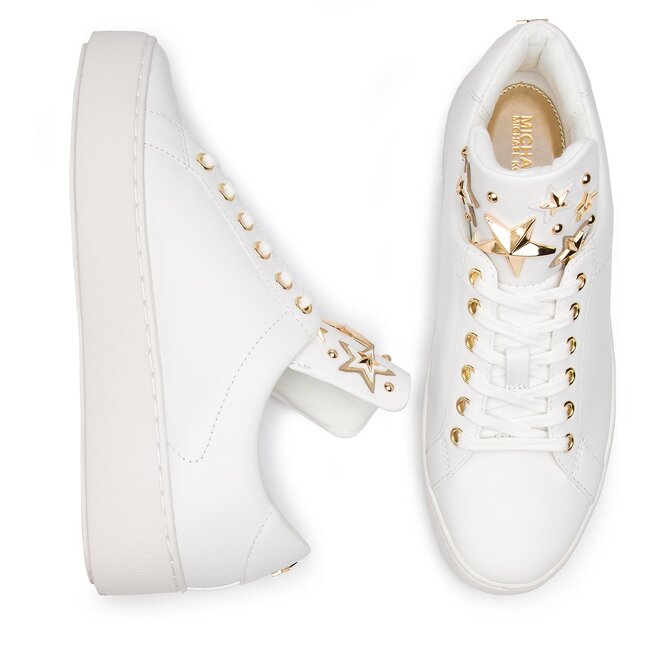Sneakersy MICHAEL Michael Kors Mindy Lace Up 43R9MNFS6L Optic
