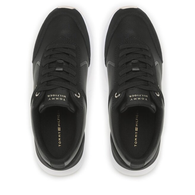 Tommy Hilfiger Sneakers Tommy Hilfiger Runner With Heel Detail FW0FW06621 Black BDS