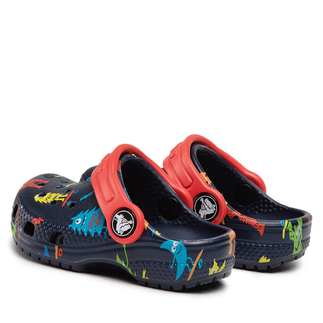 Crocs Șlapi Crocs Classic Easy Icon Clog 207592 Navy/Blue Marine