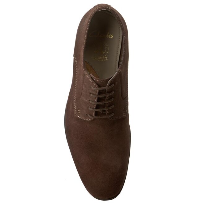 Zapatos Clarks Banfield Walk 261110547 Dark Brown Suede zapatos.es