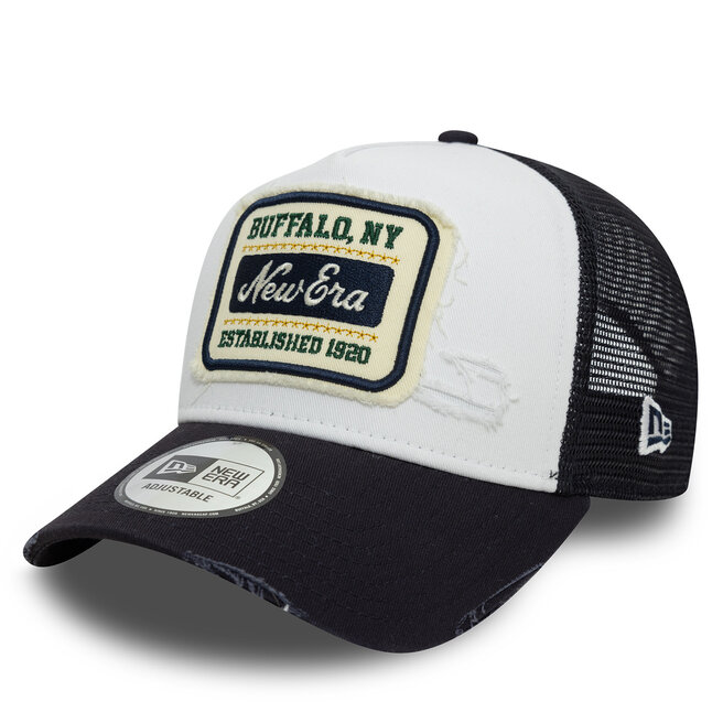 Czapka z daszkiem New Era Patch Distressed - Biały
