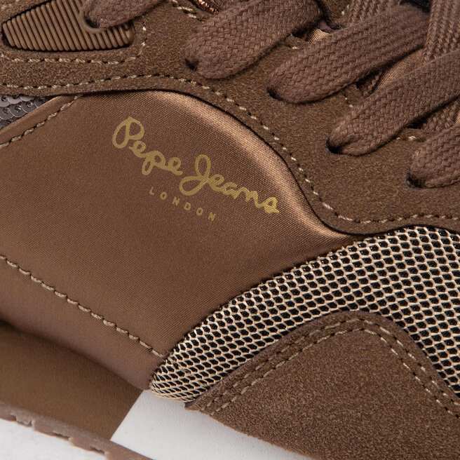 Pepe Jeans Sneakersy Pepe Jeans London W Sequins PLS31382 Concrete 840