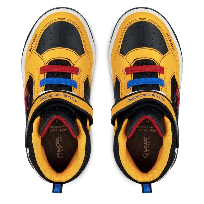 Geox Sportcipő Geox J Inek Boy J369CE 0BU11 C0066 S Yellow/Red