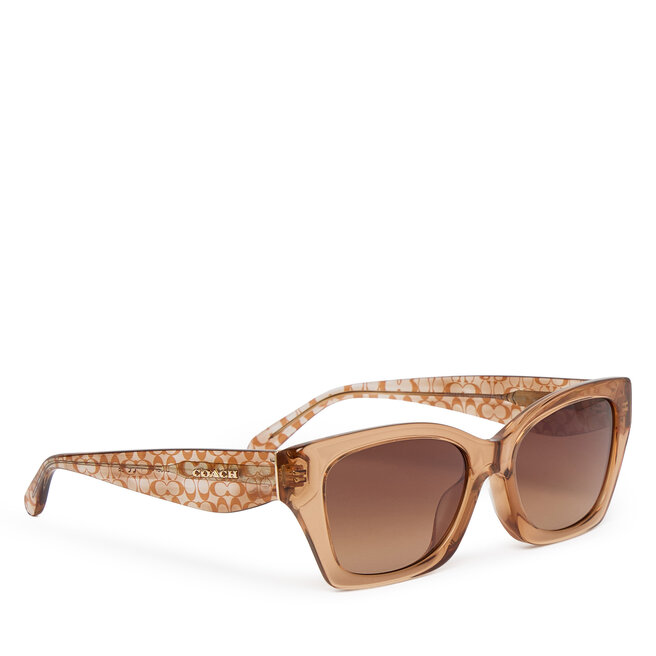Okulary przeciwsłoneczne Coach 0HC8451U 593774 Brązowy - kobiece