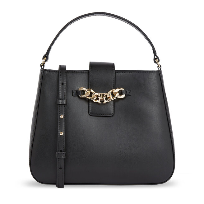Tommy Hilfiger Th Luxe Satchel AW0AW15606 Black BDS