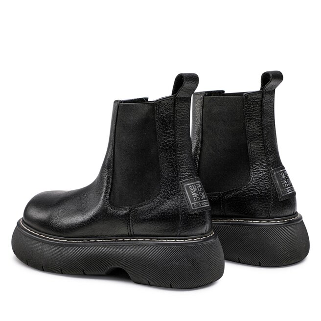 Steve Madden Боти тип челси Steve Madden Winner SM11002096-03001-017 Black Leather