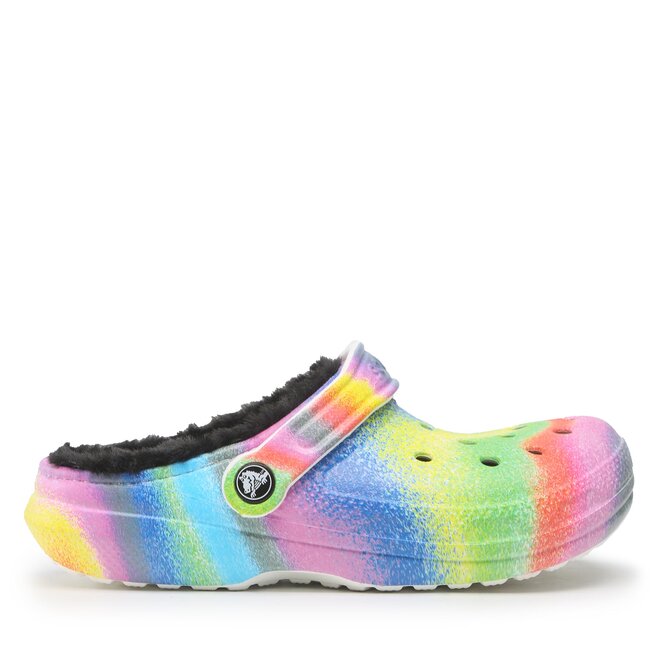 Crocs Чехли Crocs Classic Lined Spray Dye 208045 White/Multi