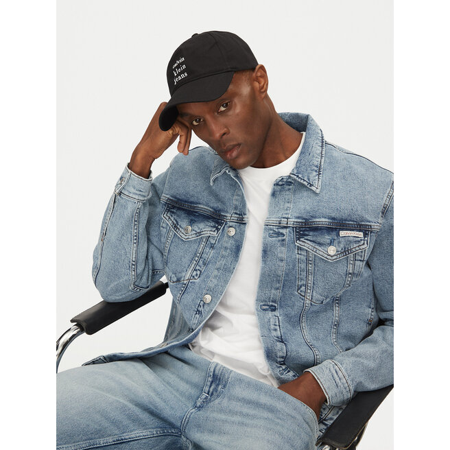 Czapka z daszkiem Calvin Klein Jeans Seasonal Printed - Czarny