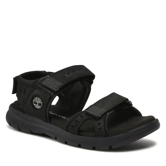 Sandale Timberland Governor`s Island 3 Strap TB0A1QYZ001 Black Nubuck Black imagine noua