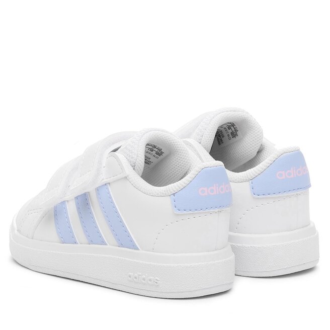 adidas Pantofi adidas Grand Court Lifestyle Hook and Loop Shoes IG2559 Ftwwht/Bludaw/Clpink