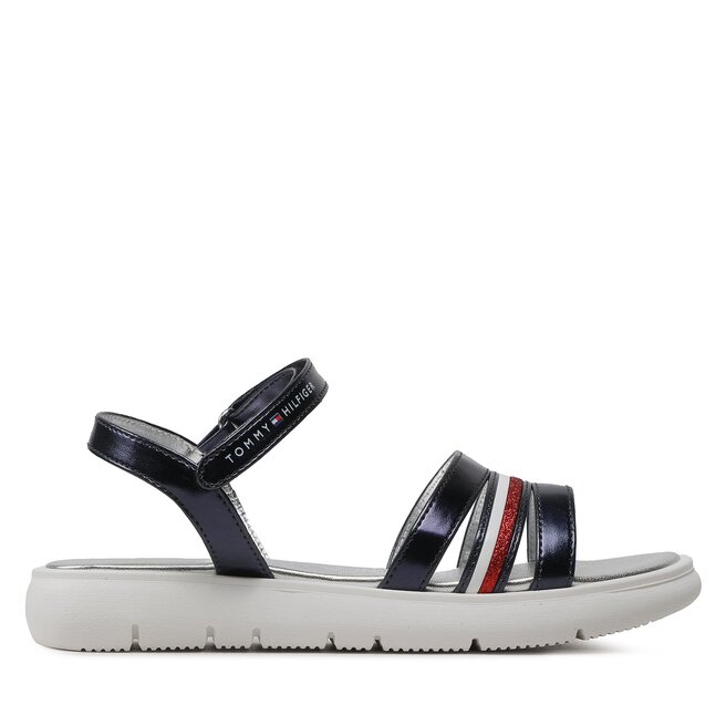 Sandały Tommy Hilfiger Stripes Velcro - S Granatowy