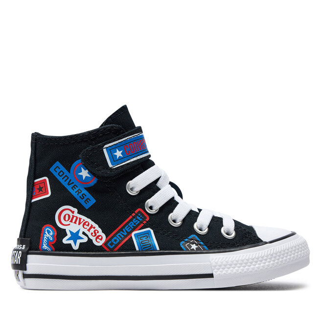 Sneakers Converse Chuck Taylor All Star Easy-On Stickers A06356C Black/Fever Dream/Blue Slushy