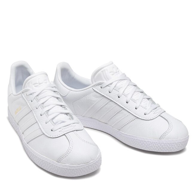 adidas Chaussures adidas Gazelle J BY9147 Ftwht/Ftwht/Ftwht