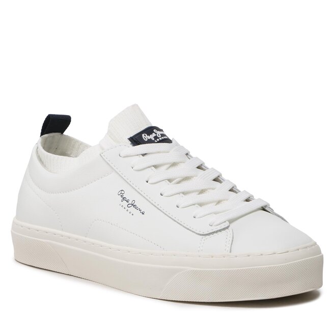 Pepe Jeans Sneakersy Pepe Jeans Yogi Sock PMS30928 White 800