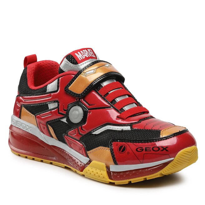 Sneakers Geox J Bayonyc B. C -J35FEC 011CE C0048 DD Black/Red 011CE imagine noua gjx.ro