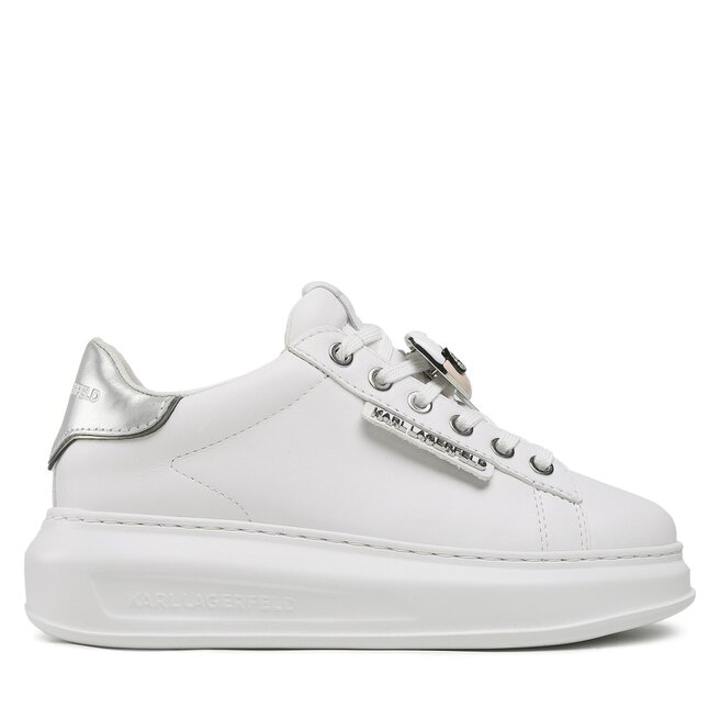 KARL LAGERFELD Сникърси KARL LAGERFELD KL62576K White Lthr W/Silver